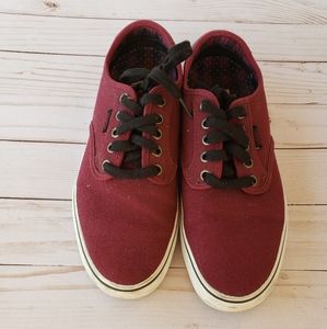 Barley worn womens maroon vans